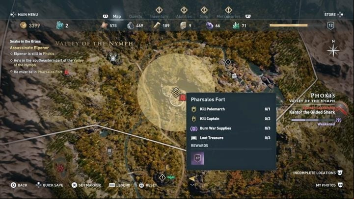 After completing the previous quests, you are finally able to locate Elpenors whereabouts - AC Odyssey: Beware the Snakes - Main Storyline - Assassins Creed Odyssey Guide