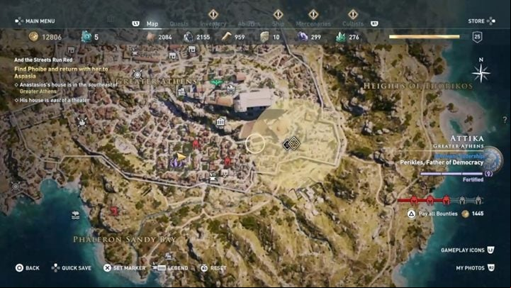 Find Phoibe, who is irresponsibly running around the city - AC Odyssey: Rising from the Ashes - Main Storyline - Assassins Creed Odyssey Guide