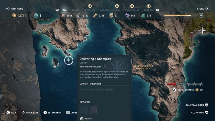 Time to find Testikles - this part is much more problematic - AC Odyssey: Olympic games - Main Storyline - Assassins Creed Odyssey Guide
