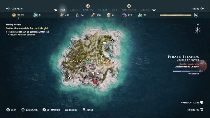 This quest starts: After you talk to the little girl - AC Odyssey: Pirate Islands, Side Quests - Side Quests - Assassins Creed Odyssey Guide