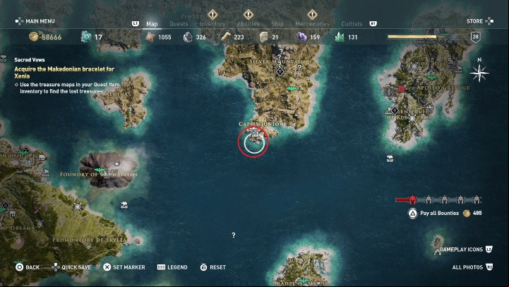Description: The woman gives you another set of three maps - AC Odyssey: Pirate Islands, Side Quests - Side Quests - Assassins Creed Odyssey Guide