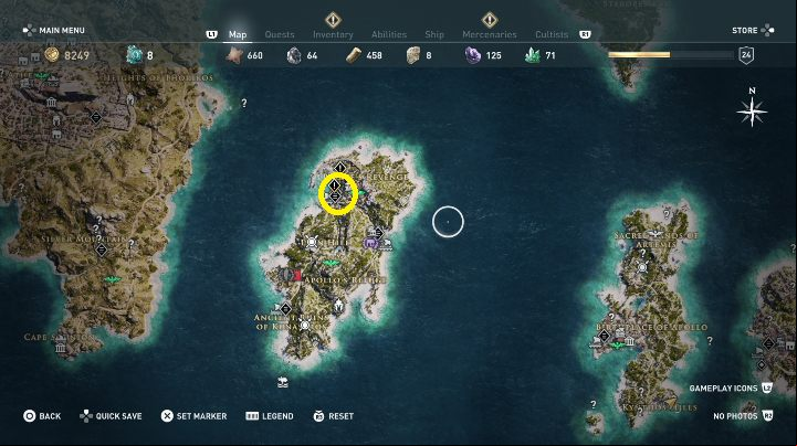 How to start: Speak with Xenia after Throw the Dice quest - AC Odyssey: Pirate Islands, Side Quests - Side Quests - Assassins Creed Odyssey Guide