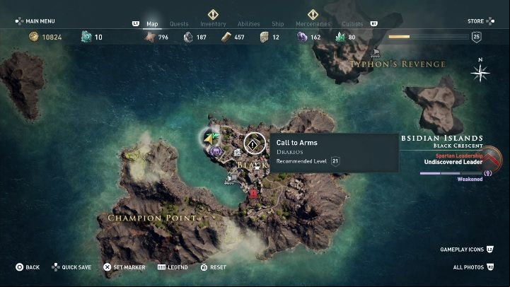 This quest starts: After you talk to Driakos - AC Odyssey: Obsidian Islands, Side Quests - Side Quests - Assassins Creed Odyssey Guide