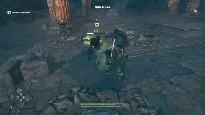 After the battle is finished, talk to Driakos and Roxana - AC Odyssey: Obsidian Islands, Side Quests - Side Quests - Assassins Creed Odyssey Guide