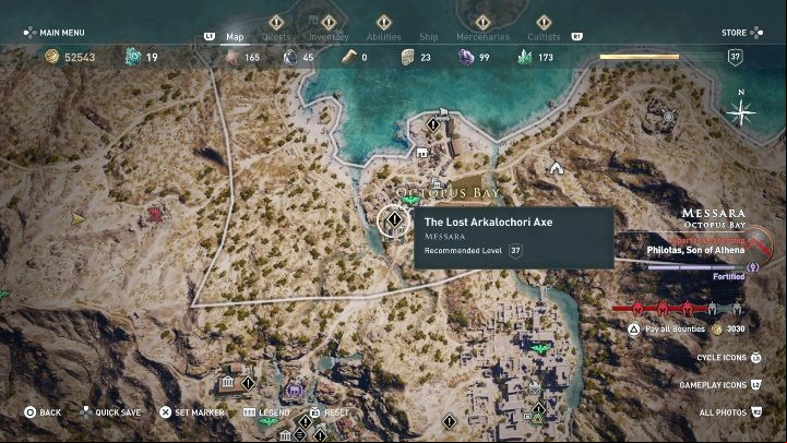 How to start: Speak with the woman - AC Odyssey: Messara, Side Quests - Side Quests - Assassins Creed Odyssey Guide