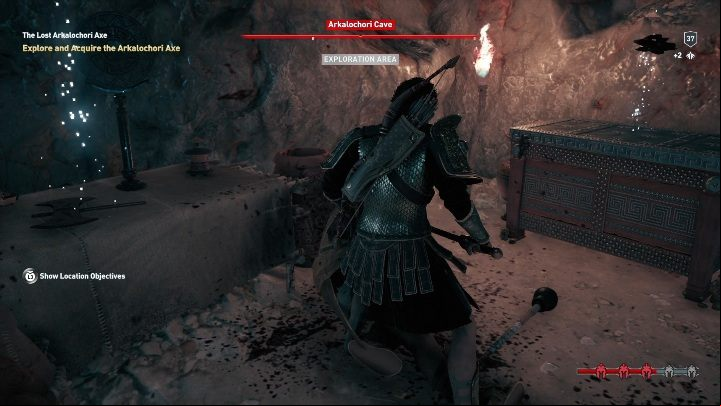 Description: The woman asks you to find the axe - AC Odyssey: Messara, Side Quests - Side Quests - Assassins Creed Odyssey Guide