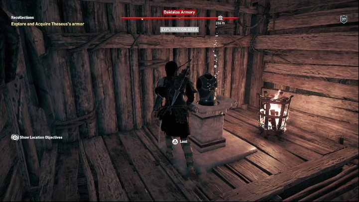 Recollections require you to bring two pieces of armor to a man - AC Odyssey: Messara, Side Quests - Side Quests - Assassins Creed Odyssey Guide