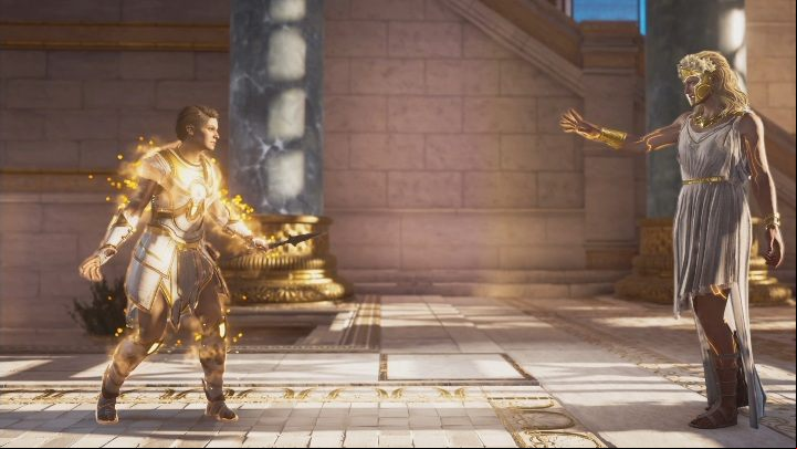 After reaching Persephone, talk to her, and she will banish you into the depths of Hades - AC Odyssey Fate of Atlantis: Releasing Elysium - Episode 1 - Fields of Elysium - Assassins Creed Odyssey Guide