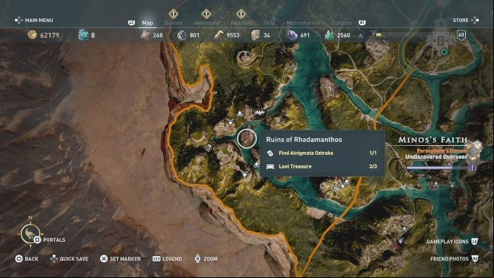 In Minoss Fate, youll find a single Ainigmata Ostraka - AC Odyssey Fate of Atlantis: Episode 1, Fields of Elysium - Ainigmata Ostrakas - Ainigmata Ostraka - Assassins Creed Odyssey Guide