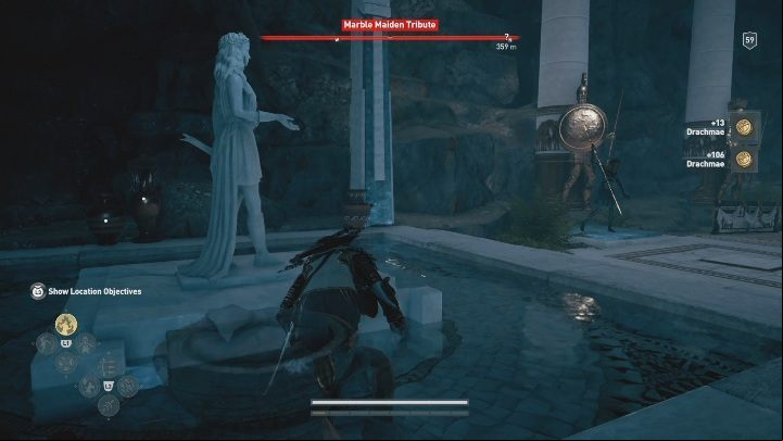 One of Marble Maiden Tributes can be found near the border of Deukalions Heritage - AC Odyssey Fate of Atlantis: Minoss Faith, Marble Maiden Tribute - Marble Maiden Tribute - Assassins Creed Odyssey Guide