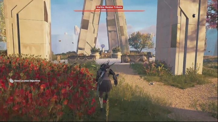 This tribute is located west from Mausoleum of the Kingless Queen - AC Odyssey Fate of Atlantis: Minoss Faith, Marble Maiden Tribute - Marble Maiden Tribute - Assassins Creed Odyssey Guide
