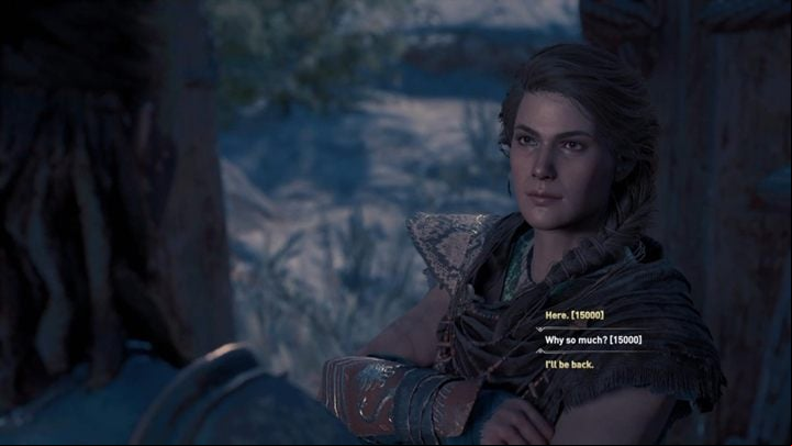 Once you reach the leader of the pirates, you will be forced to pay a certain amount in drachmae - AC Odyssey: Important choices in Chapter 5 - Important choices - Assassins Creed Odyssey Guide