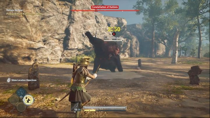 We recommend using a bow - certain abilities, like Devastating Shot aimed at the head, will allow you to deal massive damage - Constellation of Kallisto (Arkadia) - Hunting for Seven Beasts - Hunting for Seven Beasts - Assassins Creed Odyssey Guide