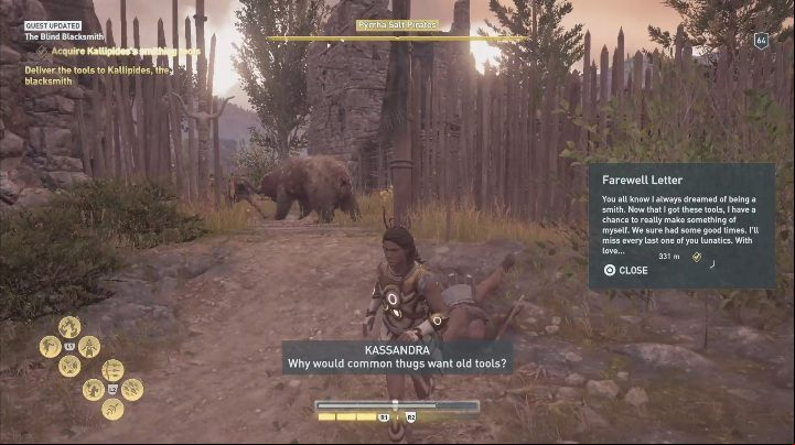 After laying the blocks, go to Pyrrha Salt Pirates camp to get the tools - One really, really bad day - Side Quests in Assassins Creed Odyssey - Free DLC Side Quests - Assassins Creed Odyssey Guide