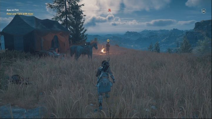 Your next mission will be to find Ajax - One really, really bad day - Side Quests in Assassins Creed Odyssey - Free DLC Side Quests - Assassins Creed Odyssey Guide