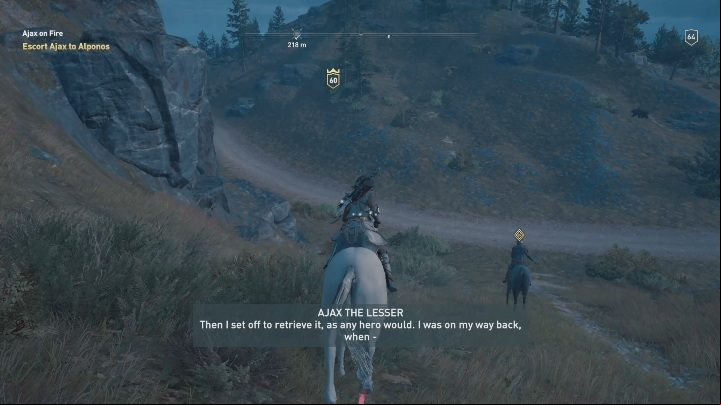 After finding Ajax, go with him to the city - your task will be to protect it from enemies - One really, really bad day - Side Quests in Assassins Creed Odyssey - Free DLC Side Quests - Assassins Creed Odyssey Guide