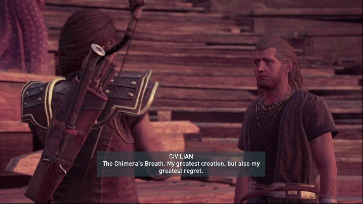 Go to the theater and speak with the man sitting in the auditorium - AC Odyssey Legacy of the first blade: Order of the Storm - Order of the Ancients - Assassins Creed Odyssey Guide