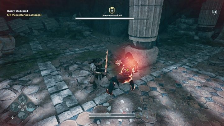 When you examine the last body you will be attacked by Darius - AC Odyssey Legacy of the first blade: Shadow of Legend - Episode 1 - Assassins Creed Odyssey Guide
