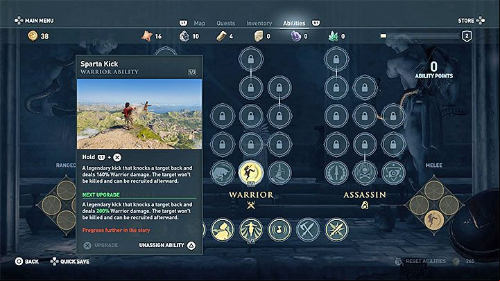 The Sparta Kick is probably the most recognizable move in the game - AC Odyssey: Basic Questions - FAQ - Assassins Creed Odyssey Guide