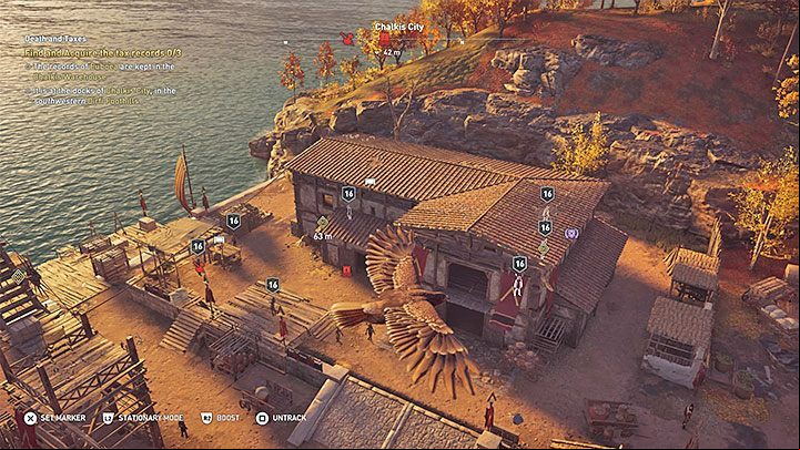 Recon in Assassins Creed: Odyssey is done in the same way as in AC: Origins - from the sky - AC Odyssey: Stealth - Tips - Assassins Creed Odyssey Guide