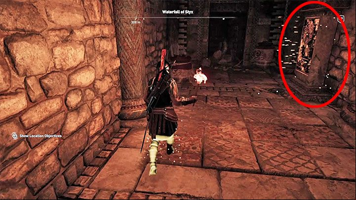 After reaching the first spot where the path branches out, turn right - AC Odyssey: Tombs in Arcadia - Tombs - Assassins Creed Odyssey Guide