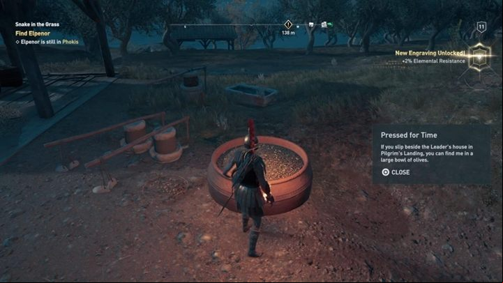 How to solve: You will find this item not far from a large oil pitcher, close to the leaders house - AC Odyssey: Ainigmata Ostraka in Phokis - Ainigmata Ostraka - Assassins Creed Odyssey Guide
