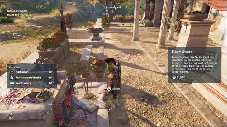 Location of Ainigmata Ostraka: The altar of love - AC Odyssey: Ainigmata Ostraka in Attika - Ainigmata Ostraka - Assassins Creed Odyssey Guide