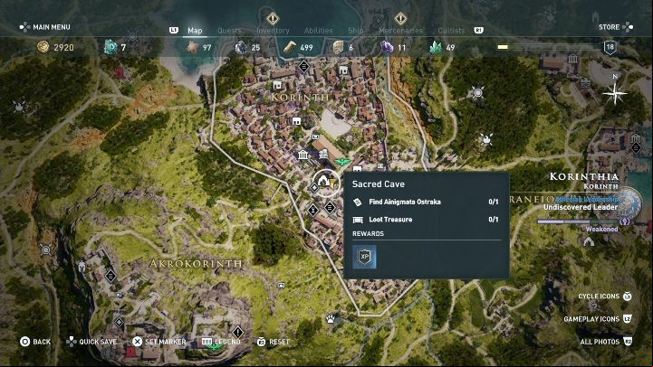 3 - AC Odyssey: Ainigmata Ostraka in Korinthia - Ainigmata Ostraka - Assassins Creed Odyssey Guide