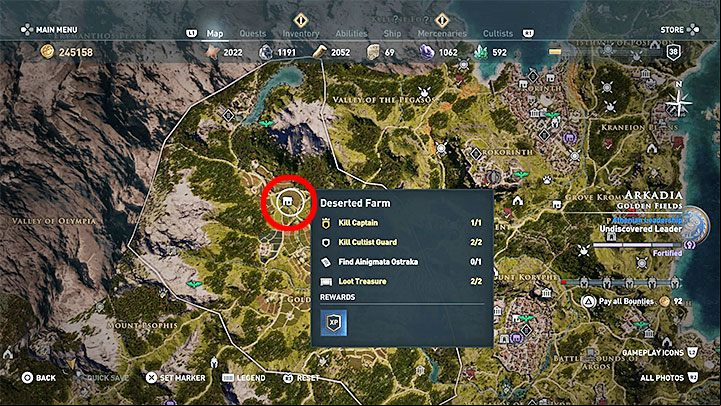 5 - AC Odyssey: Ainigmata Ostraka in Arcadia - Ainigmata Ostraka - Assassins Creed Odyssey Guide
