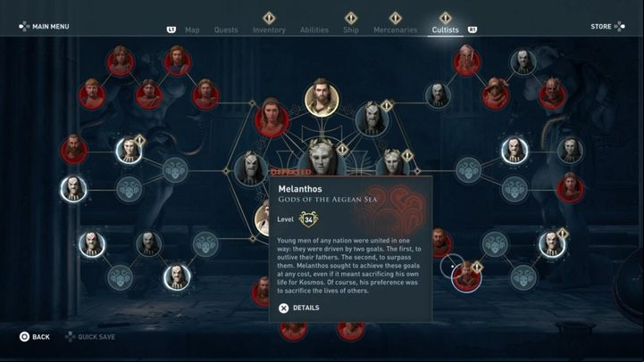 6 - AC Odyssey: Gods of the Aegean Sea - Kosmos Cultists - Kosmos Cultists - Assassins Creed Odyssey Guide