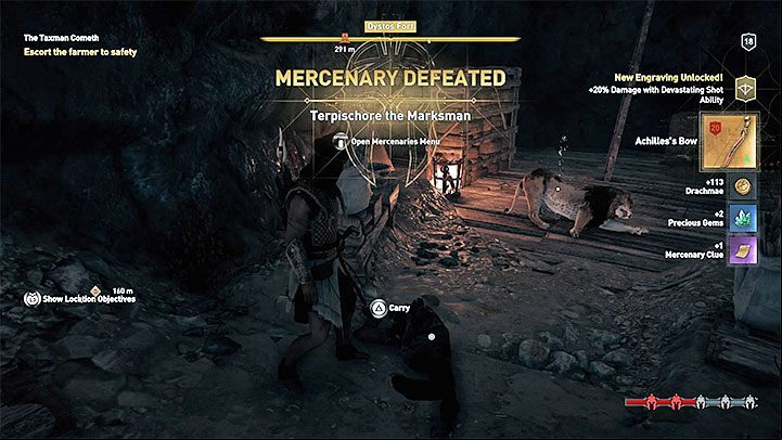 As soon as a bounty is accepted, the mercenary starts to track down the hero - AC Odyssey: How to stop constantly attacking mercenaries? - FAQ - Assassins Creed Odyssey Guide