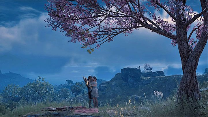 After the horse race Zopheras will invite the hero to meet her in a secret place - AC Odyssey: Zopheras - Romance - Romances - Assassins Creed Odyssey Guide