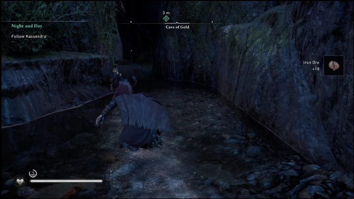 The end of your route is a cave that lies at the edge of a body of water - AC Valhalla Crossover Stories: Night and Day - Main missions - Assassins Creed Valhalla Guide and Walkthrough