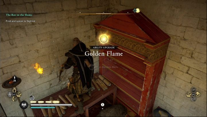 To get to the ability, you simply have to climb the tower and move a few shelves - AC Valhalla Siege of Paris: Books of Knowledge (abilities), Amienois - secrets - Amienois - Assassins Creed Valhalla Guide and Walkthrough