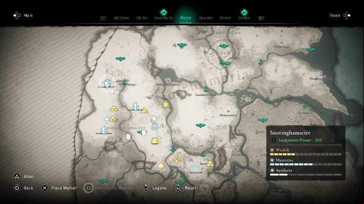 You will find the Cairn west of Hemthorpe - Assassins Creed Valhalla: Cairn - Snotinghamscire secrets, locations - Snotinghamscire - Assassins Creed Valhalla Guide and Walkthrough