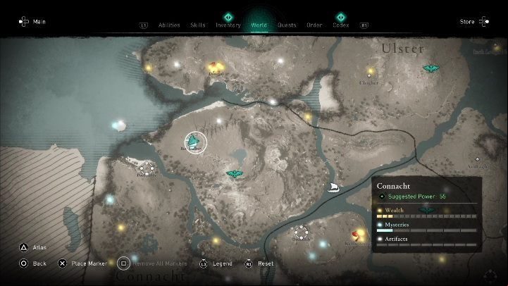 You will find the cairn in the northern part of the region, near the sync point - AC Valhalla Wrath of the Druids: Cairn - Connacht secrets, location - Connacht - Assassins Creed Valhalla Guide and Walkthrough
