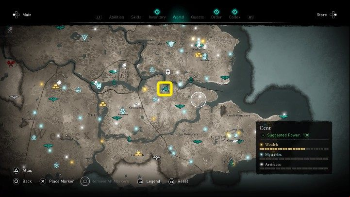 In the place marked on the picture above, you will come across a group of angry boars, and there is a man's voice coming from a nearby house - Assassins Creed Valhalla: Red in Tooth and Claw - Cent - Assassins Creed Valhalla Guide and Walkthrough