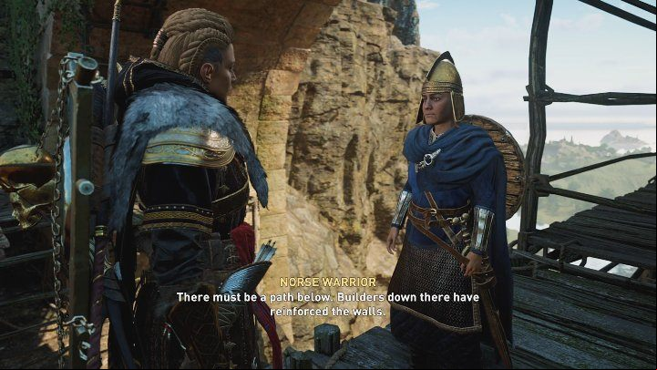 You will find Flann's scout in front of the fortress entrance, under the stone bridge - AC Valhalla Wrath of the Druids: Foothold in Connacht - Walkthrough - Assassins Creed Valhalla Guide and Walkthrough