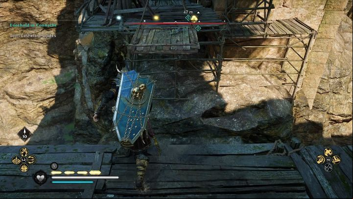 You can get inside the fortress in many ways, but the safest way will be the builders' path that the scout talked about - AC Valhalla Wrath of the Druids: Foothold in Connacht - Walkthrough - Assassins Creed Valhalla Guide and Walkthrough