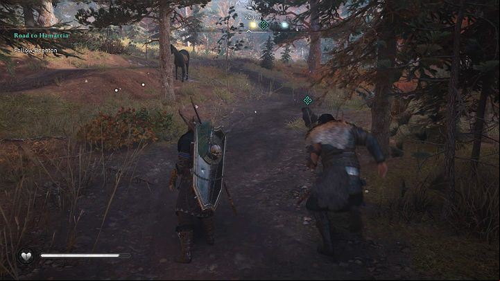 Unfortunately, Olav will not survive and Halfdan will order the dog to track down the bandits who murdered one of his scouts - Assassins Creed Valhalla: Road to Hamartia - Eurvicscire - Assassins Creed Valhalla Guide and Walkthrough