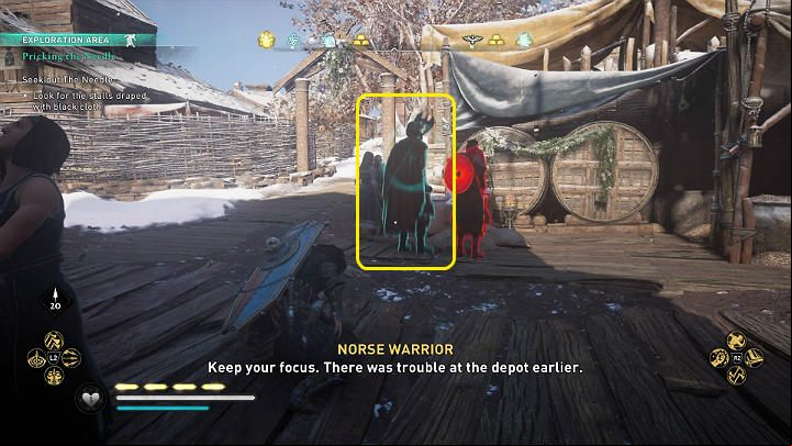 Head to the marketplace - Assassins Creed Valhalla: Pricking The Needle - Jorvik - Assassins Creed Valhalla Guide and Walkthrough