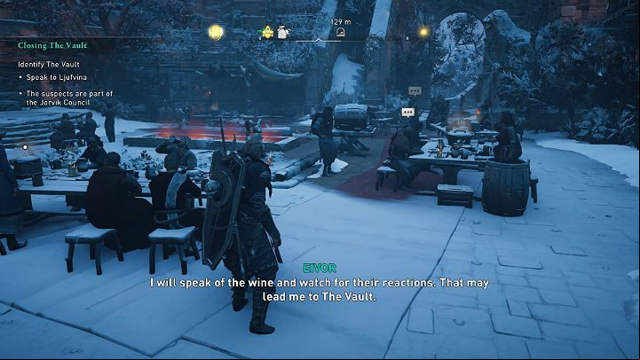 It's time to question all the council and see if any of them accidentally reveal their true identity - Assassins Creed Valhalla: Closing the Vault - Jorvik - Assassins Creed Valhalla Guide and Walkthrough