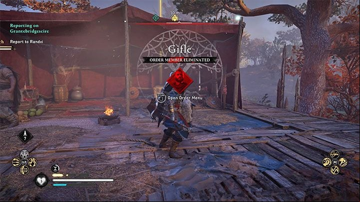 If you have correctly completed all the steps, you will receive a confirmation of the disposal of the member of the Order (picture above) - Assassins Creed Valhalla: All of Order of the Ancients - Order of the Ancients - Assassins Creed Valhalla Guide and Walkthrough