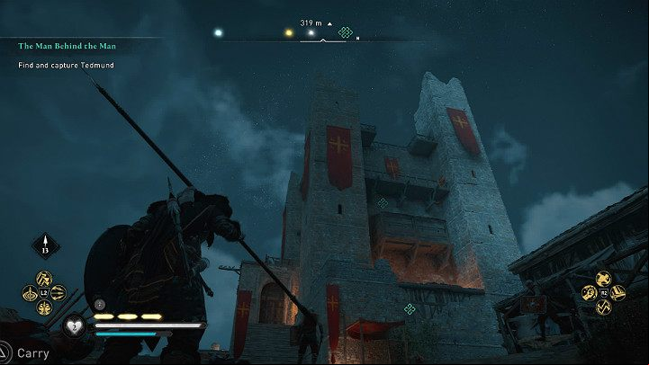 Tedmund is hiding in the main tower, at the very top - Assassins Creed Valhalla: The Man Behind the Man - Cent - Assassins Creed Valhalla Guide and Walkthrough
