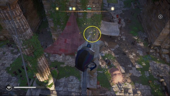 End: The paper will stop at the head of the monument, practically several meters from the beginning of the route - Assassins Creed Valhalla: Flying Papers - Essexe secrets, locations - Essexe - Assassins Creed Valhalla Guide and Walkthrough