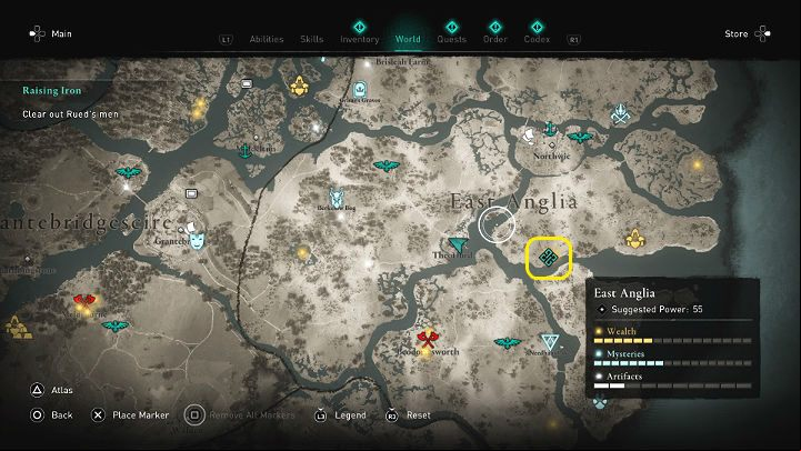 Eivor must go to King's Bury settlement and liberate it from Rued's men - Assassins Creed Valhalla: A Raising Iron - East Anglia - Assassins Creed Valhalla Guide and Walkthrough