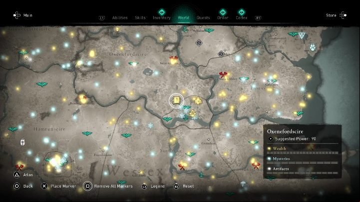 Location of the book of knowledge: Oxenefordscire, in the southern part of the map - Assassins Creed Valhalla: Books of Knowledge - ranged combat - Secrets and collectibles - Assassins Creed Valhalla Guide and Walkthrough