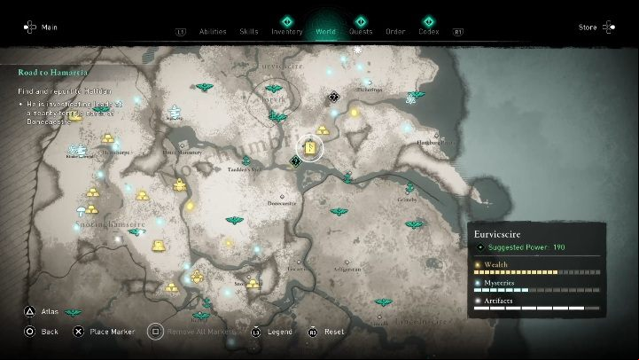 Location of the book of knowledge: Eurvicscire, south of Jorvik - Assassins Creed Valhalla: Books of Knowledge - ranged combat - Secrets and collectibles - Assassins Creed Valhalla Guide and Walkthrough