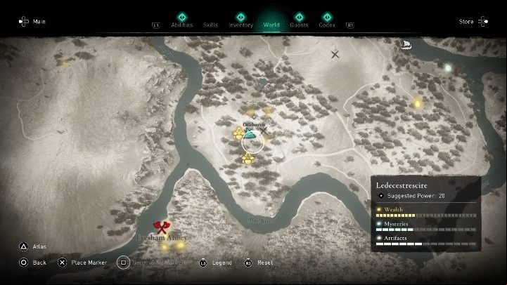 Location of the book of knowledge: Ledecestrescire, in a cave located in the southern part of the map, near Offchurch - Assassins Creed Valhalla: Books of Knowledge - ranged combat - Secrets and collectibles - Assassins Creed Valhalla Guide and Walkthrough