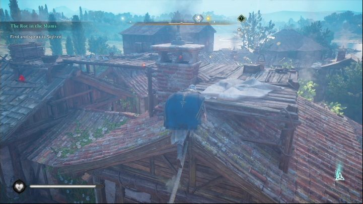 Start: The paper is located on the roof of one of the buildings - AC Valhalla Siege of Paris: Flying Paper, Paris - secrets - Paris - Assassins Creed Valhalla Guide and Walkthrough